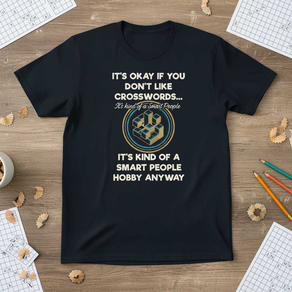 Its Okay If You Dont Like Crosswords Its Kind Of A Smart People Hobby Anyway T-Shirt Funny Tee