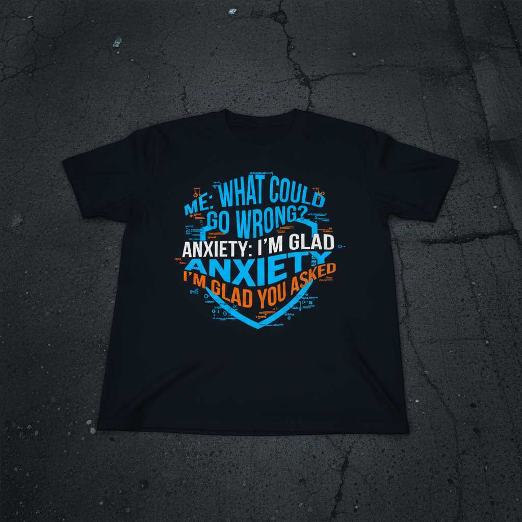 Me- What Could Go Wrong- Anxiety- Im Glad You Asked Funny T-Shirt Tee