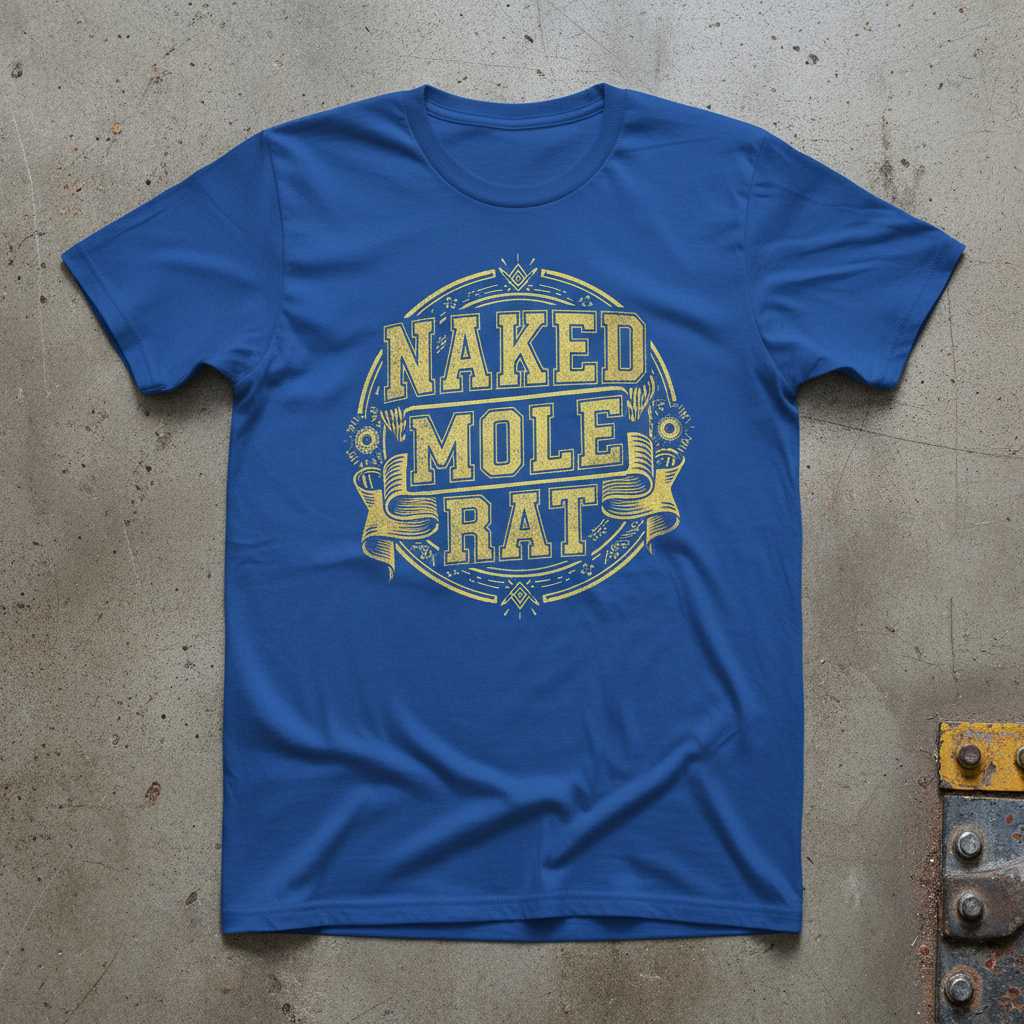 Naked Mole Rat Vintage Distressed T-Shirt, Funny Graphic Tee Novelty Gear