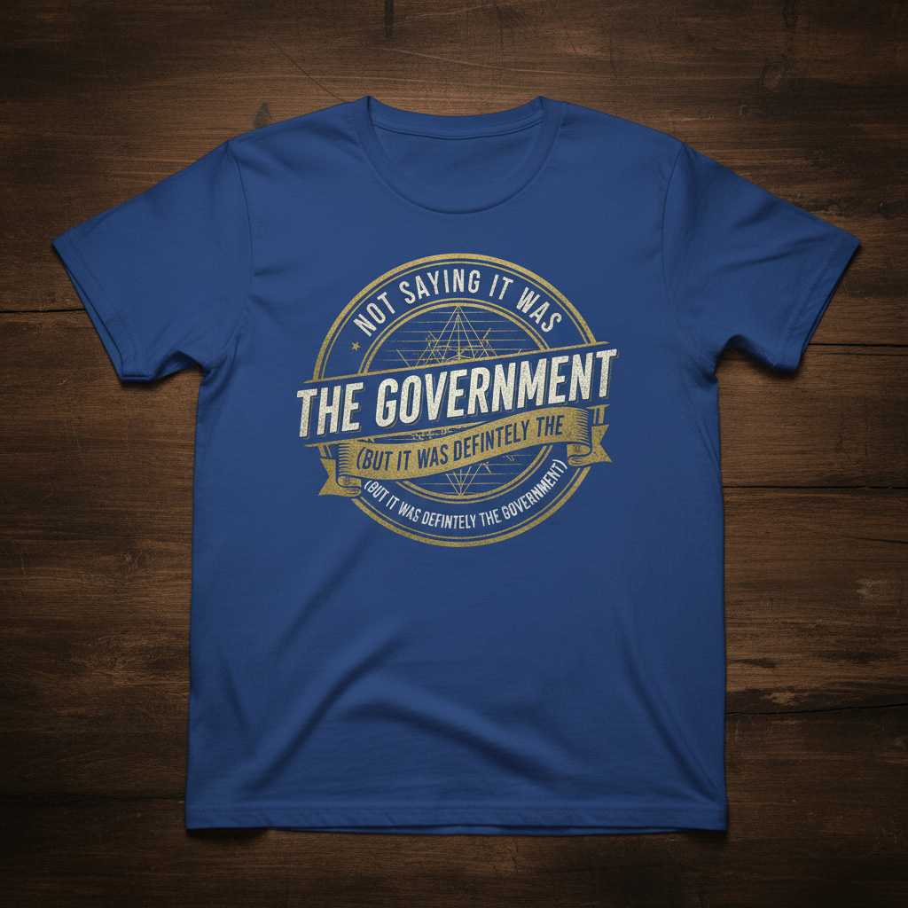Not Saying It Was The Government But It Was Definitely The Government Vintage T-Shirt Funny Tee Gear