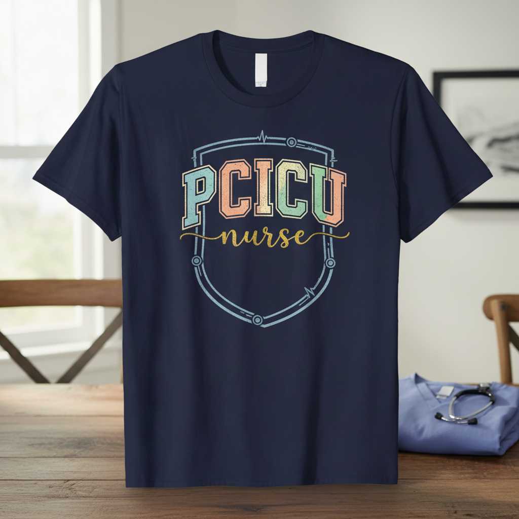 Pcicu Nurse Retro Vintage Distressed T-Shirt, Cute Tee Gear Idea