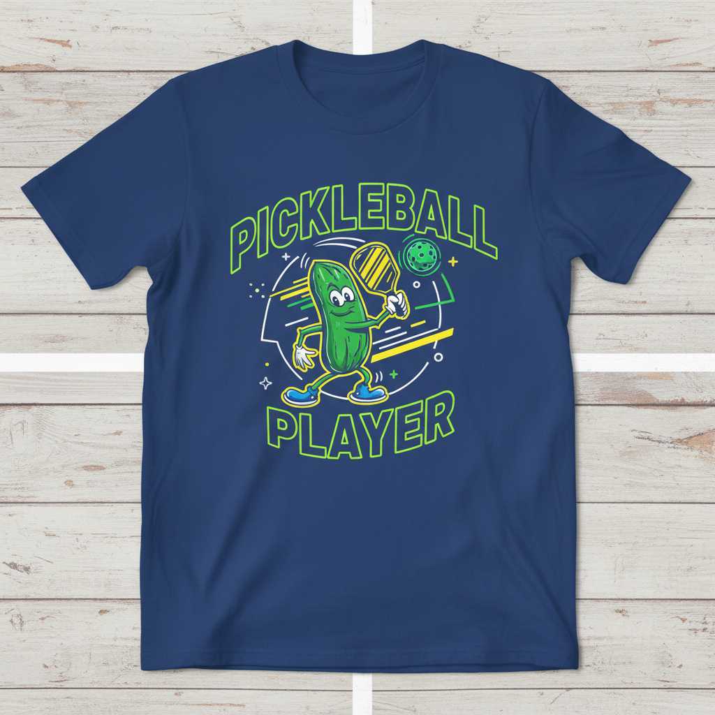 Pickleball Player Novelty T-Shirt, Cute Funny Paddle Sport Tee Present