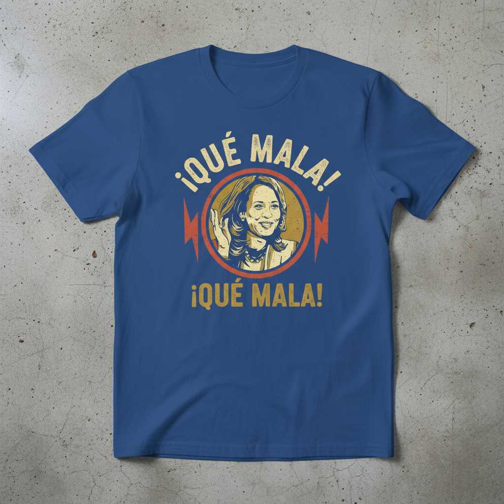 ¡Qué Mala! Kamala Harris Political Vintage Distressed T-Shirt Graphic Tee