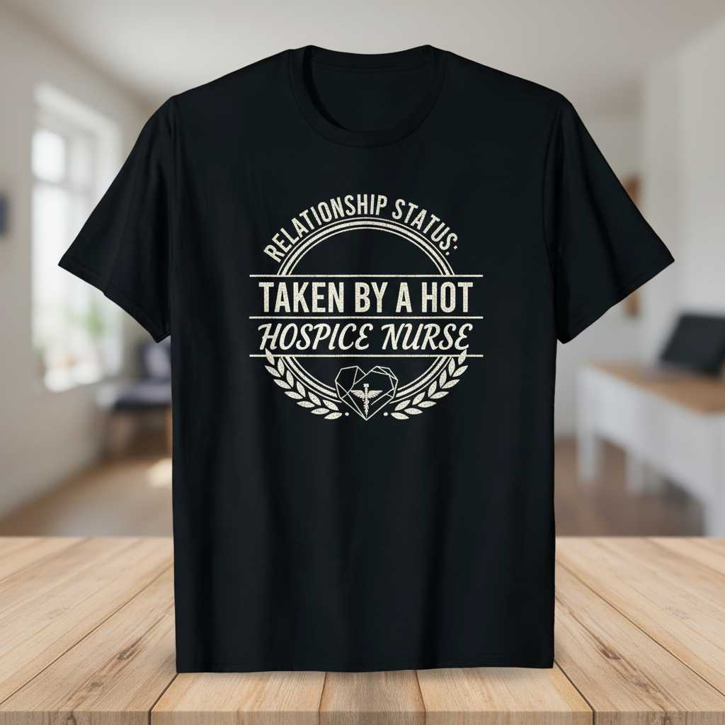 Relationship Status- Taken By A Hot Hospice Nurse Distressed T-Shirt, Funny Tee
