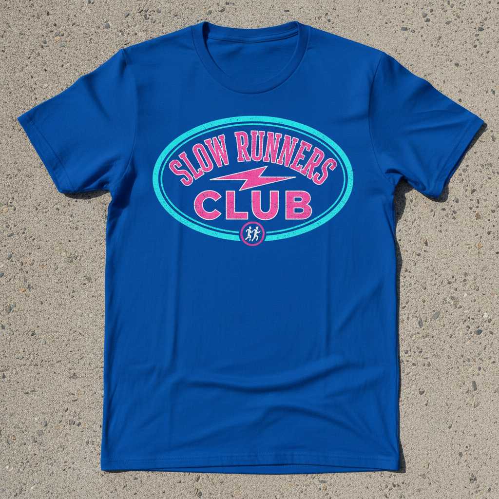 Slow Runners Club Vintage T-Shirt, Funny Retro Running Tee Graphic Gear