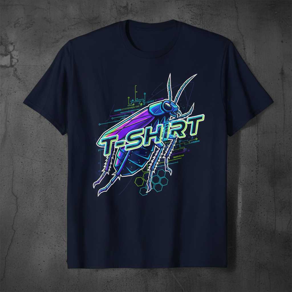 T-Shirt Cockroach Graphic Tee, Funny Novelty Unisex Insect Gear Souvenir