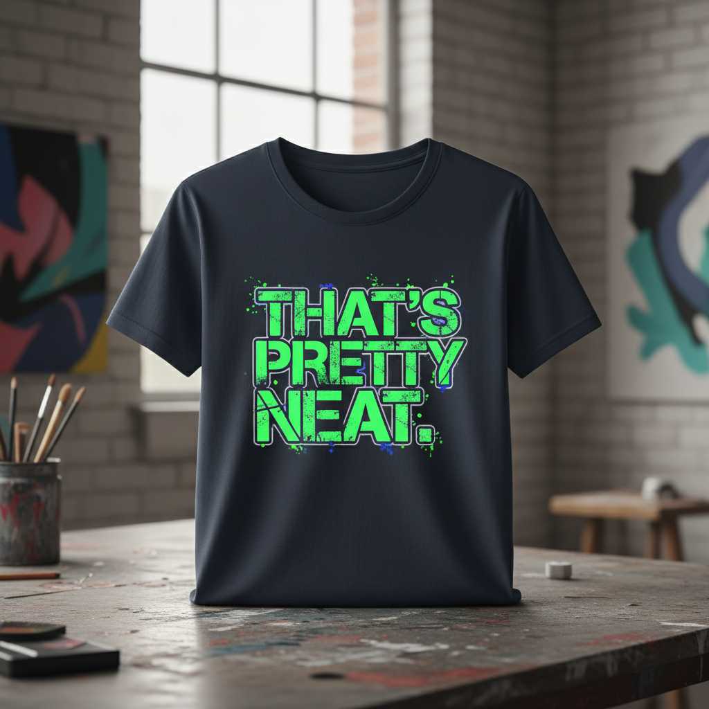 Thats Pretty Neat Distressed Camping T-Shirt, Funny Neature Graphic Tee