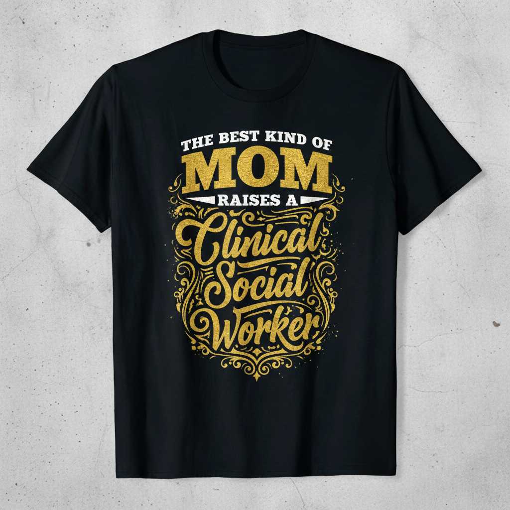 The Best Kind Of Mom Raises A Clinical Social Worker Vintage T-Shirt, Funny Tee