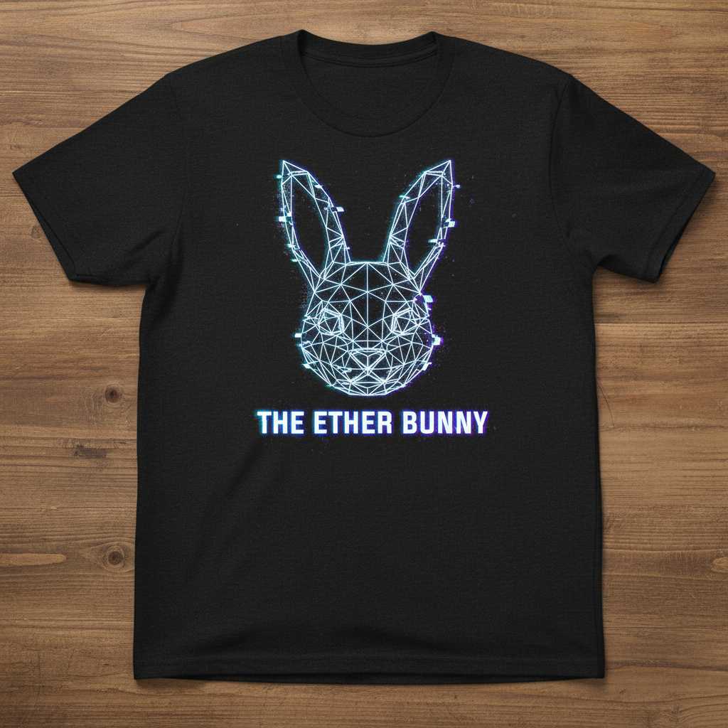 The Ether Bunny Graphic T-Shirt Funny Chemistry Science Novelty Tee Idea
