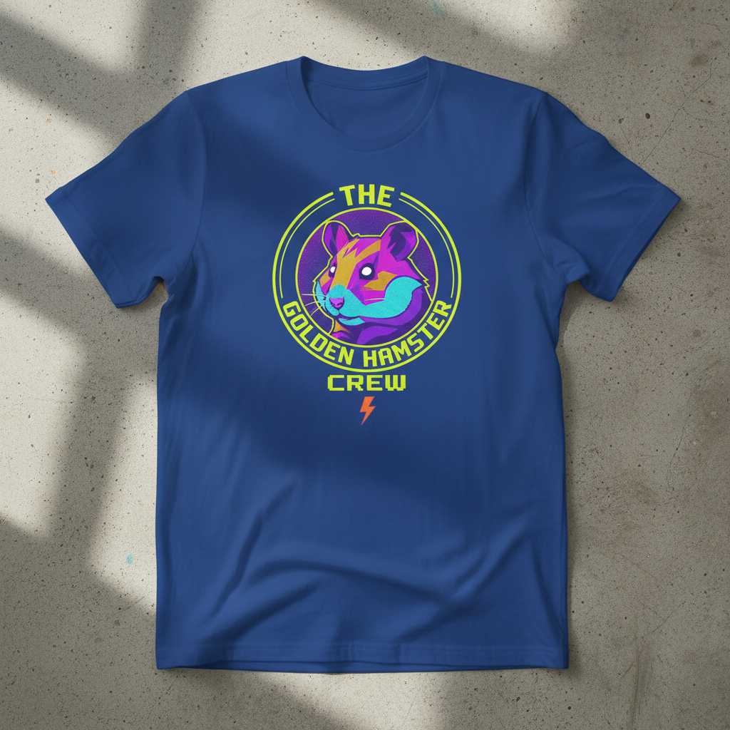 The Golden Hamster Crew Retro T-Shirt, Cute Hamster Lover Graphic Tee Gear