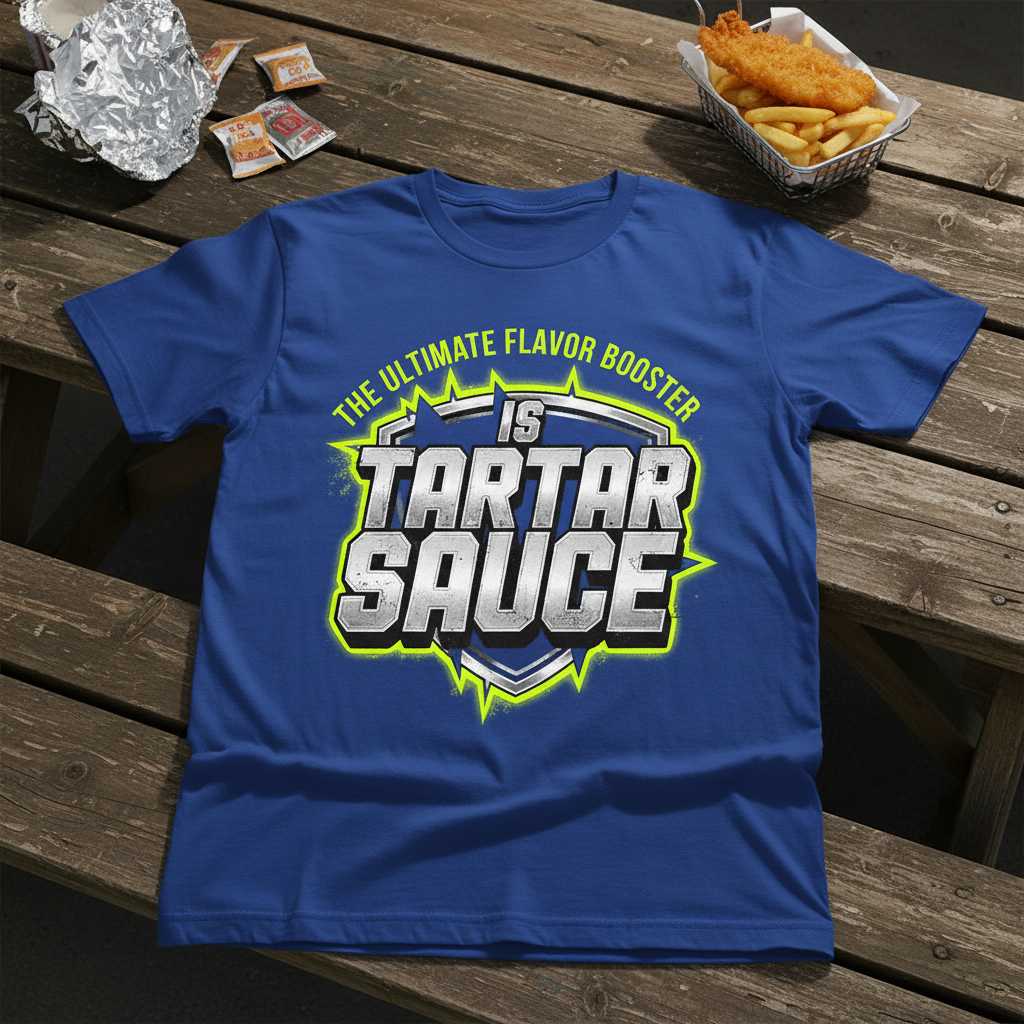The Ultimate Flavor Booster Is Tartar Sauce Graphic T-Shirt, Funny Tee Idea