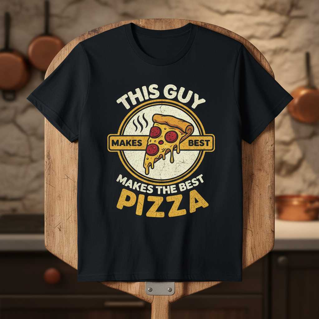 This Guy Makes The Best Pizza Vintage T-Shirt, Funny Graphic Tee Gift Idea