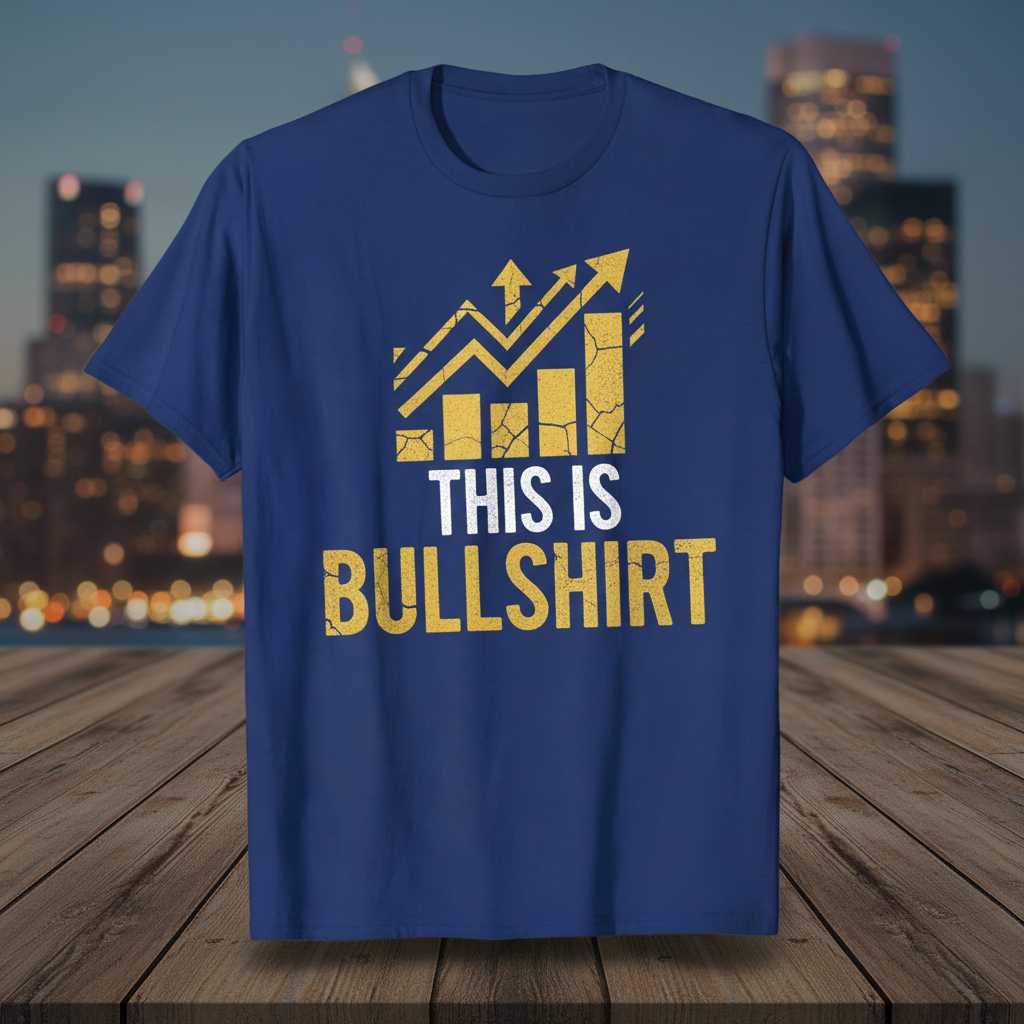 This Is Bullshirt Distressed T-Shirt, Funny Bitcoin Stock Trading Tee Gear