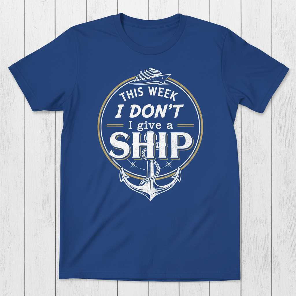 This Week I Dont Give A Ship Vintage T-Shirt, Funny Cruise Tee Souvenir