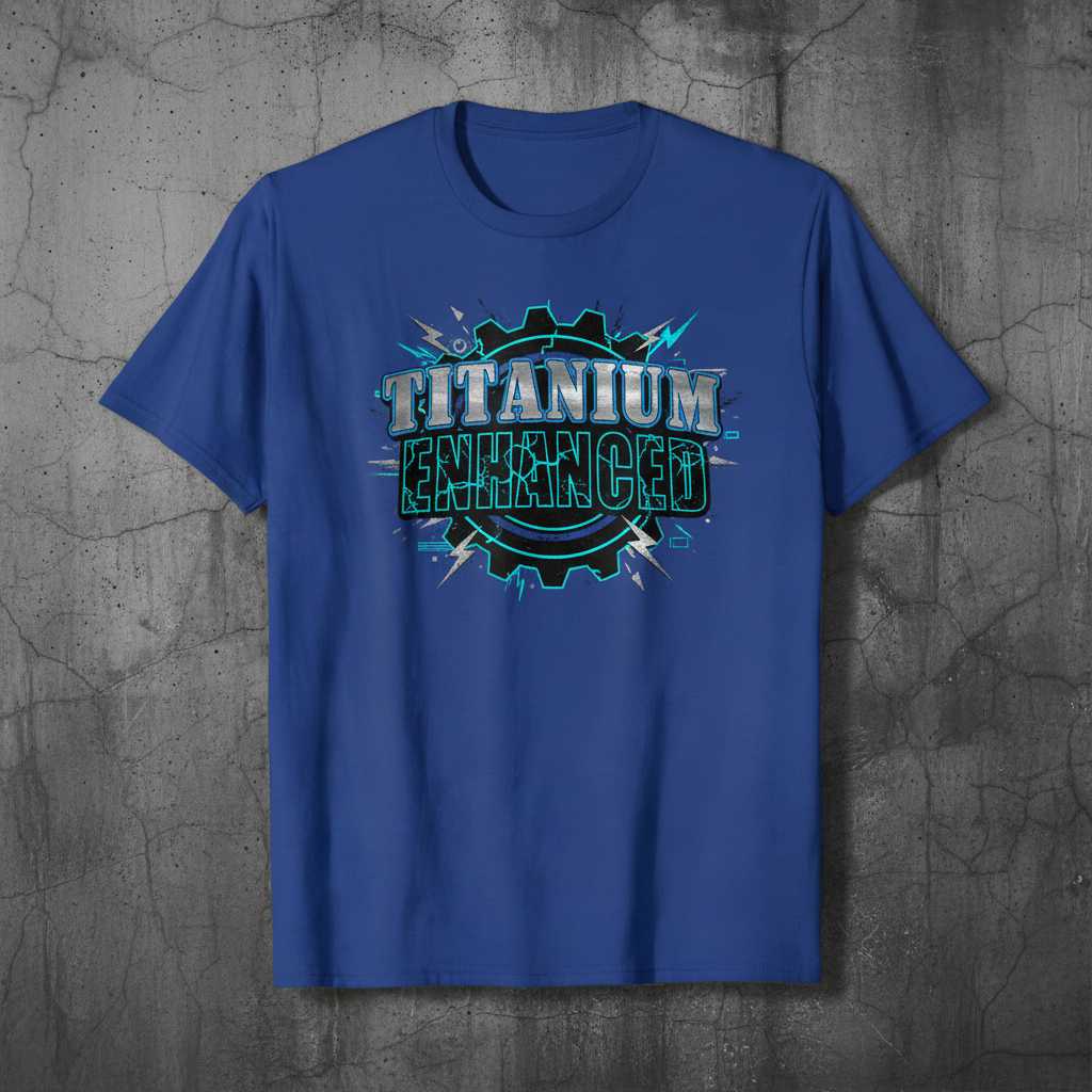 Titanium Enhanced Novelty T-Shirt, Funny Surgery Recovery Tee Gift Idea