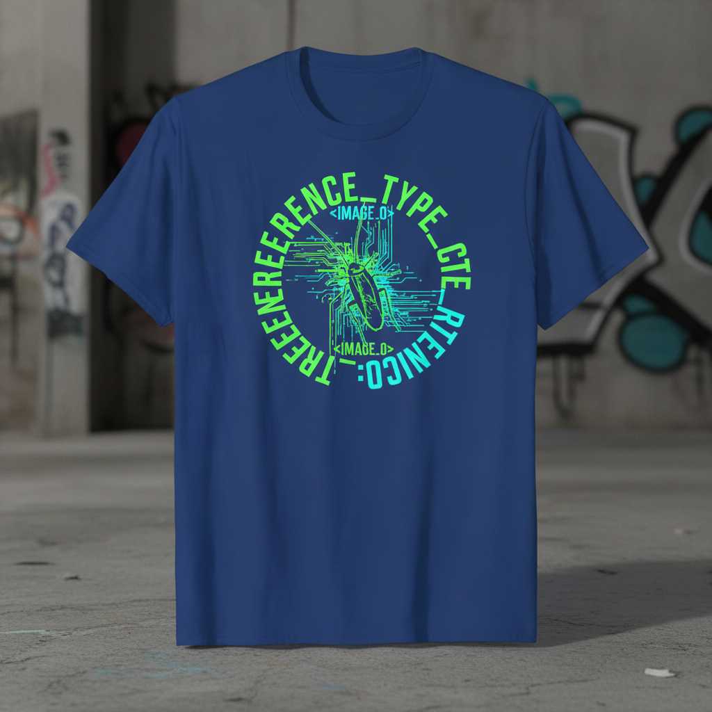 Treenereference Type Cte Rtenico Cockroach T-Shirt, Funny Graphic Tee Idea