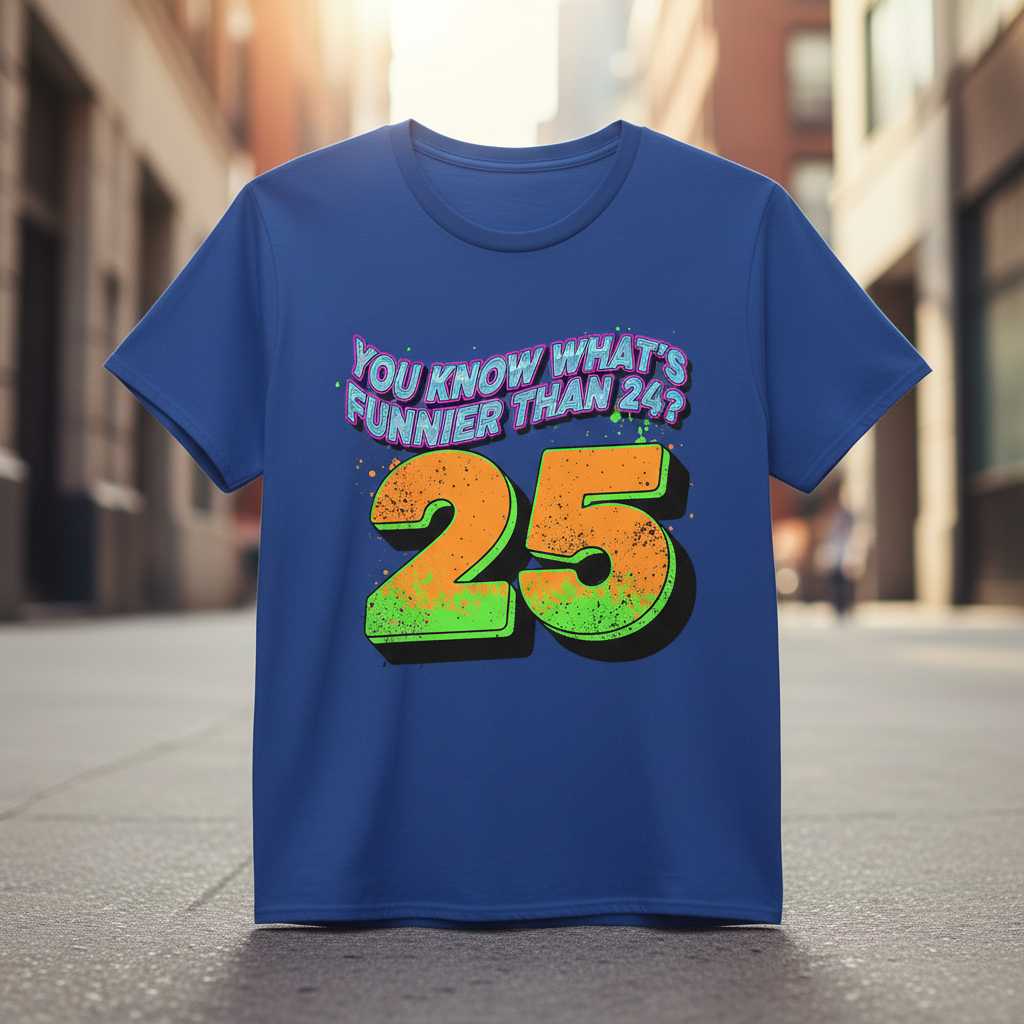 You Know Whats Funnier Than 24- 25 Retro Graphic T-Shirt, Funny Tee Idea