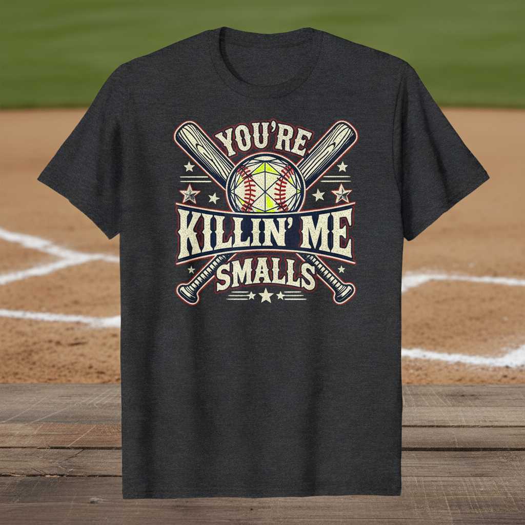 Youre Killin Me Smalls Vintage Retro Distressed Baseball T-Shirt, Graphic Tee